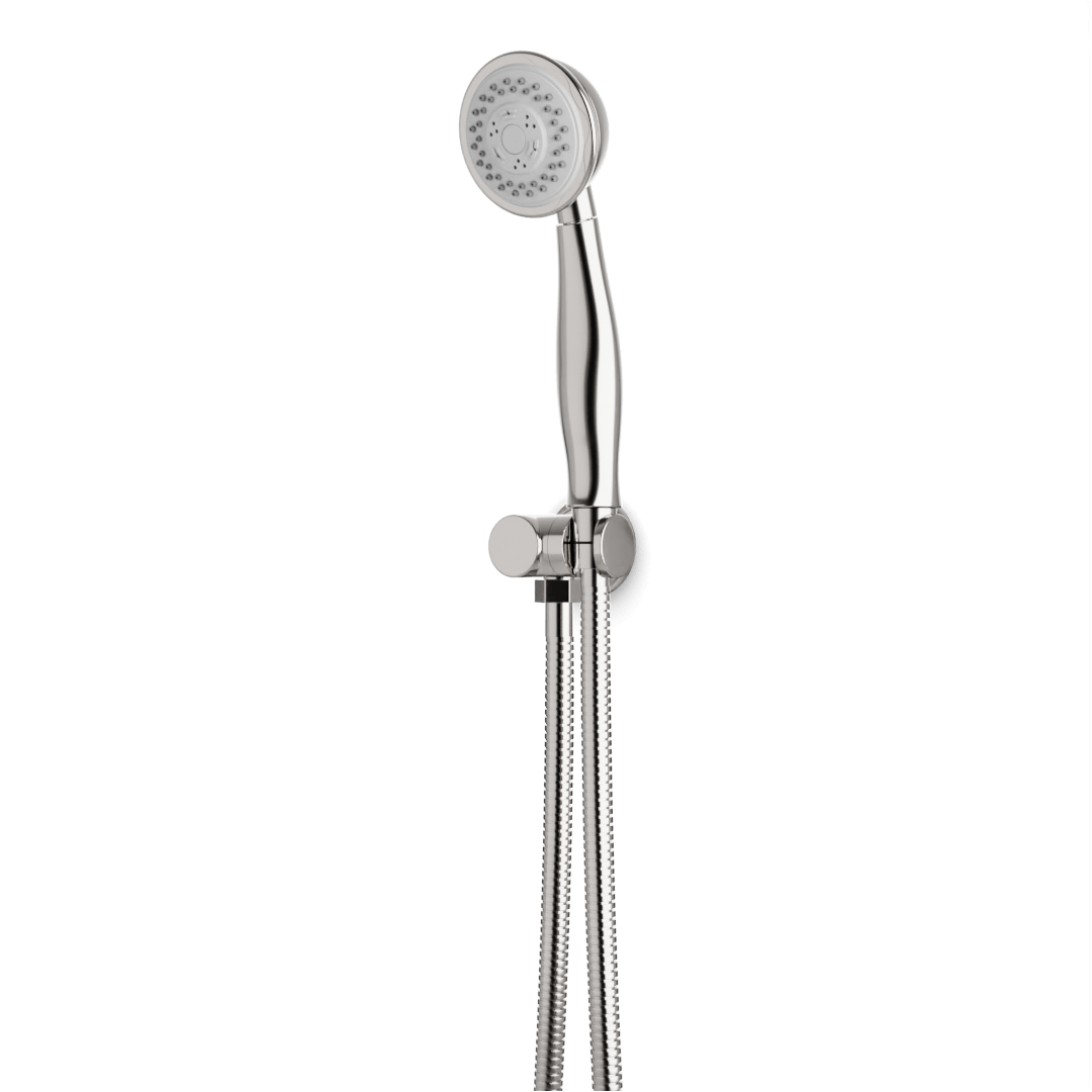 Artos Classic Multifunction Flexible Hose Hand Shower Kit on Pivoting Hook Brushed Nickel – F907-116BN