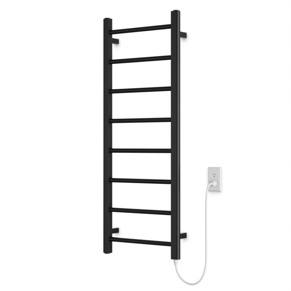 Artos Ryton 47" x 18" Plug-In Heated Towel Rail Matte Black – MR12045P-BK
