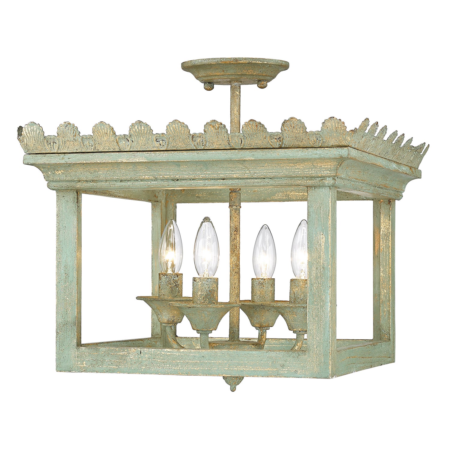 Finley Semi-Flush in Vintage Sage