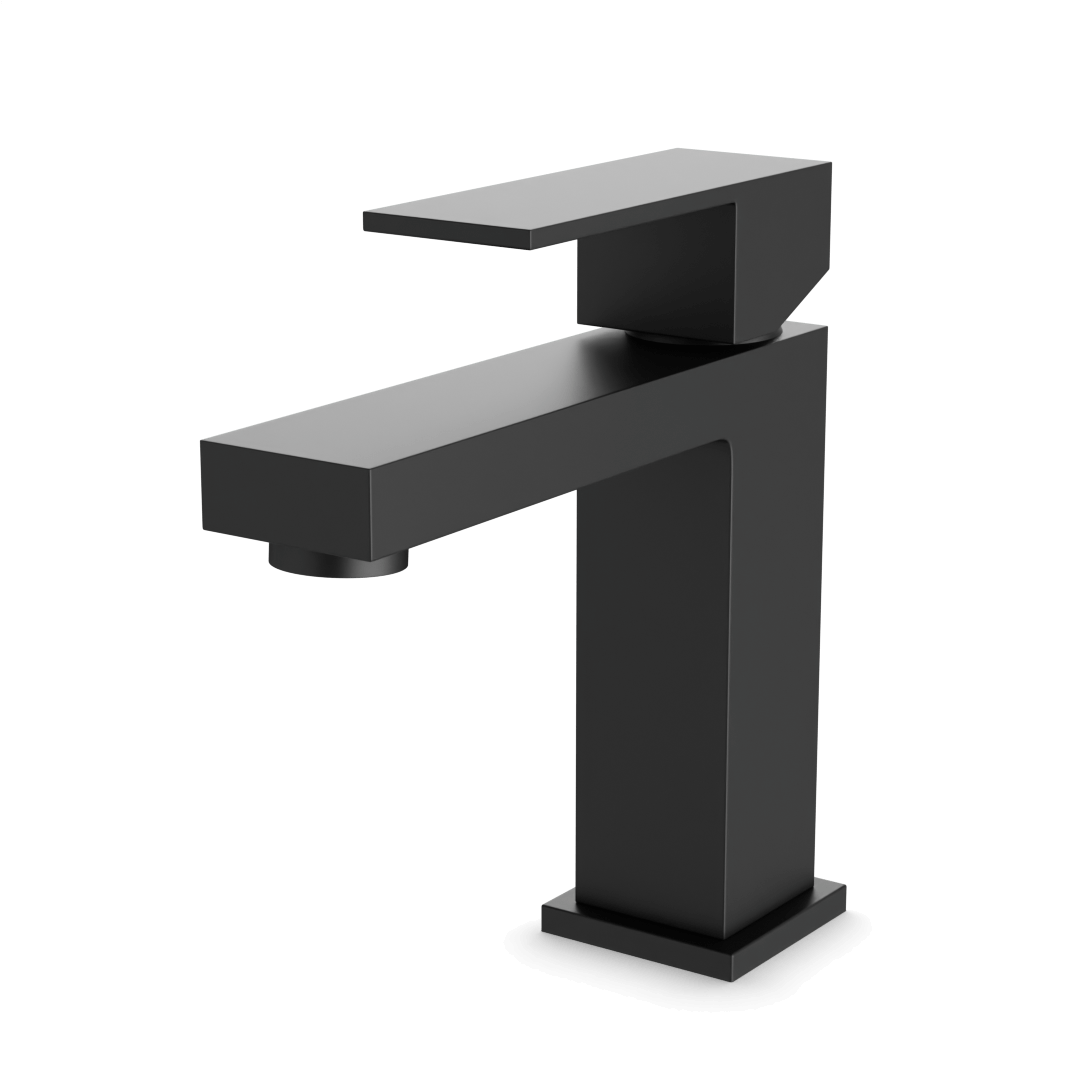 Artos Edge Single Hole Bathroom Faucet Matte Black – FS307BK
