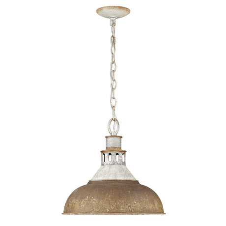 Kinsley Large Pendant in Aged Galvanized Steel