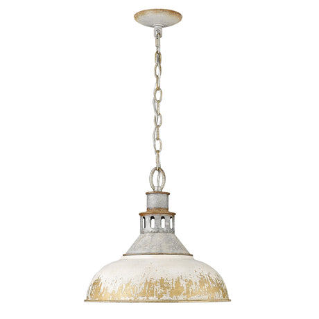 Kinsley Large Pendant in Aged Galvanized Steel