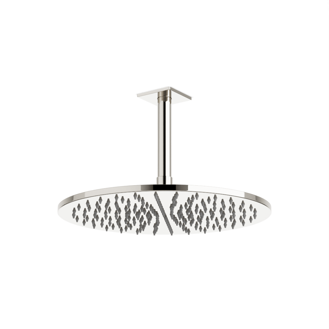 Artos Otella 12" Rain Shower Head on Ceiling Mount Arm Polished Nickel – F907-18/5PN