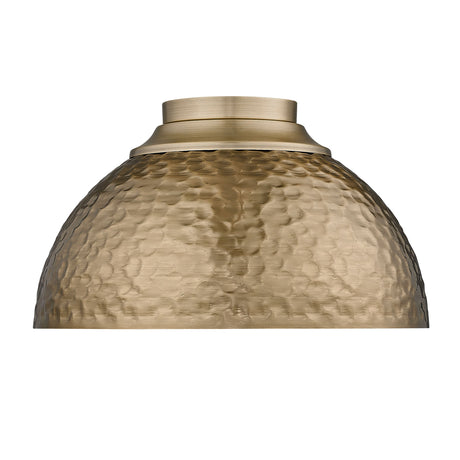 Shepard MBS Modern Brass 3 Light Flush Mount