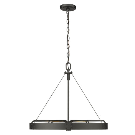 Vaughn Medium Pendant in Natural Black with Natural Black Accents