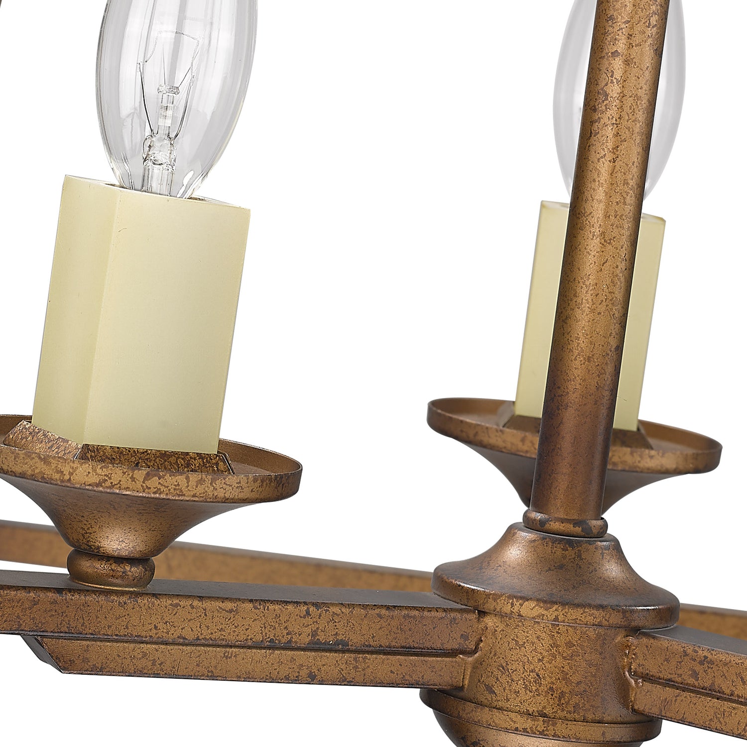 Athena 3 Light Semi-Flush in Grecian Gold