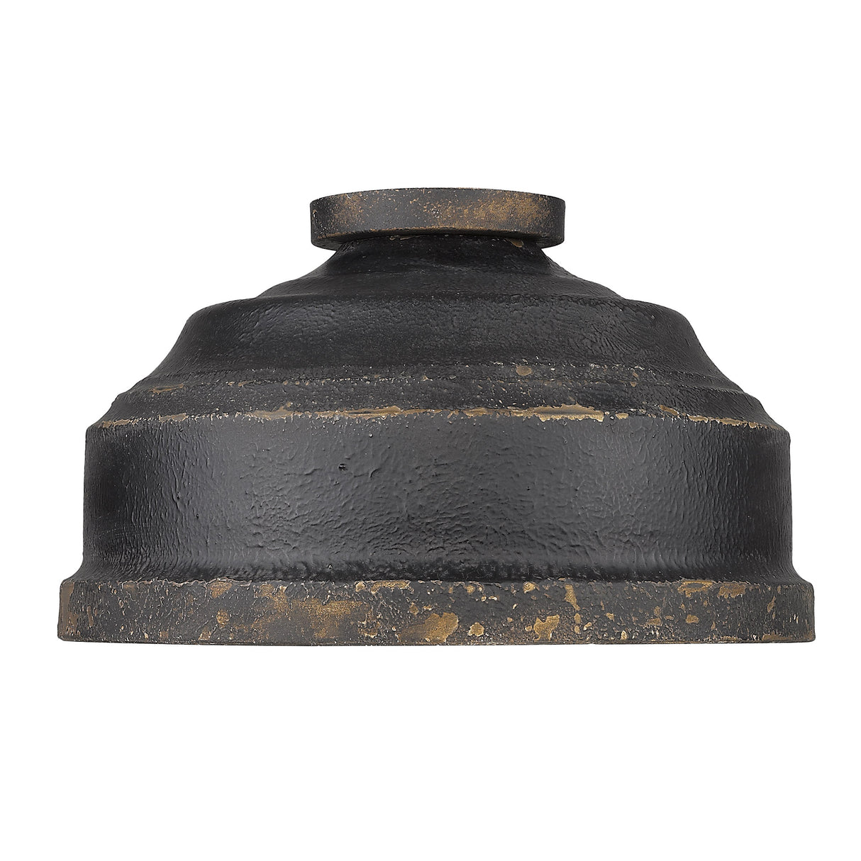 Keating Flush Mount in Antique Black Iron