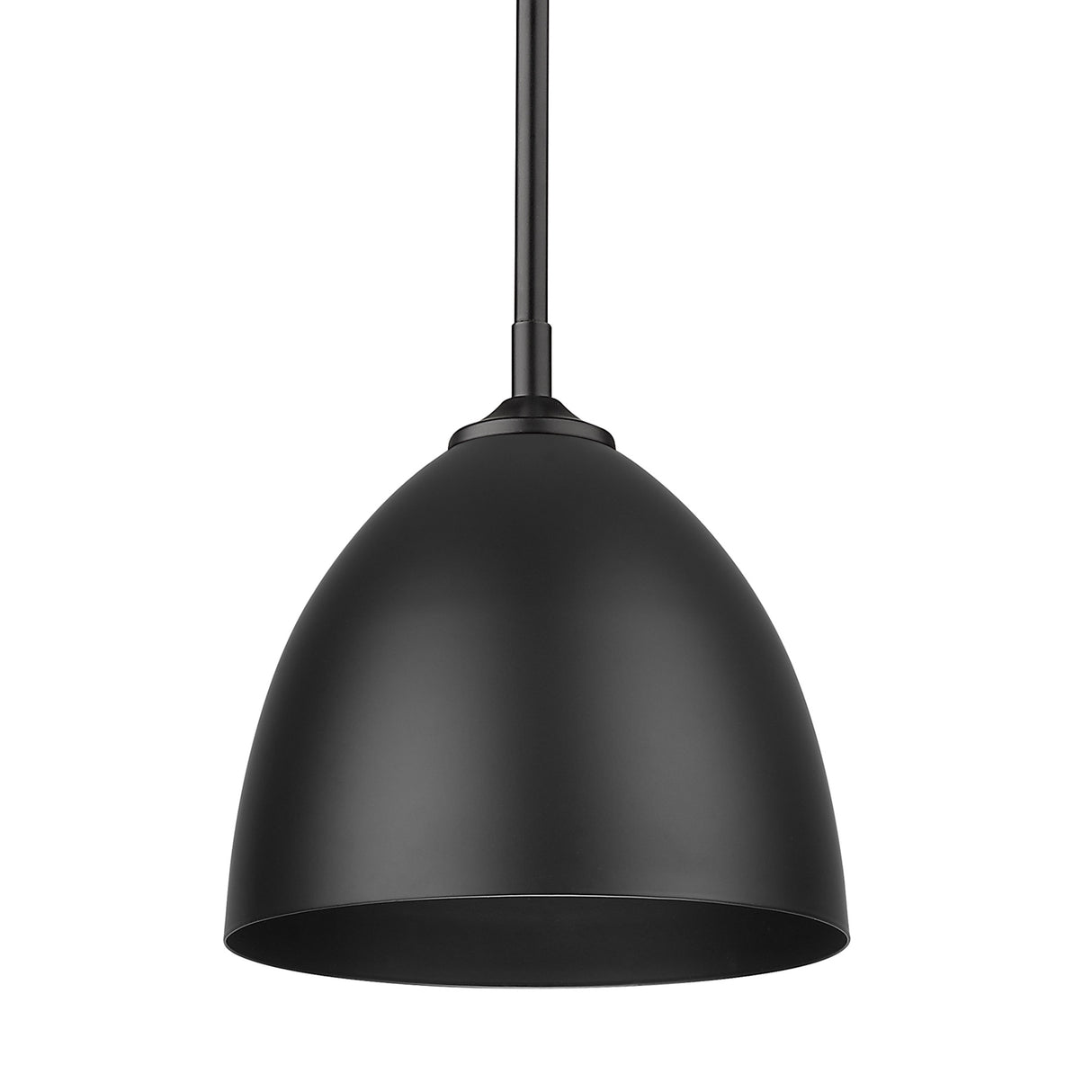 Zoey Small Pendant in Matte Black with Matte Black Shade