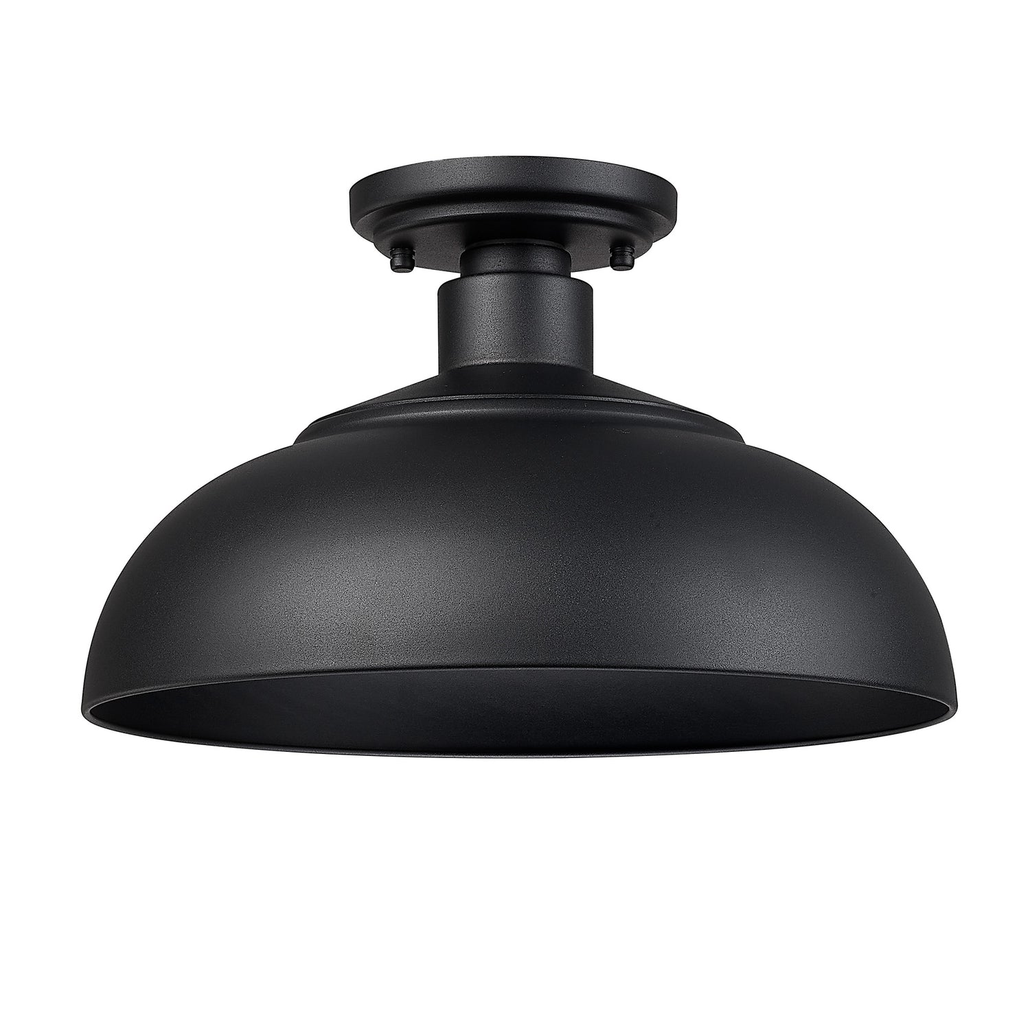 Levitt Natural Black Semi-Flush - Outdoor