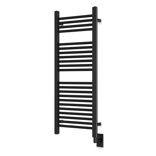 Artos Denby 44" x 18" Hardwired Heated Towel Rail Matte Black – M11145W-BK