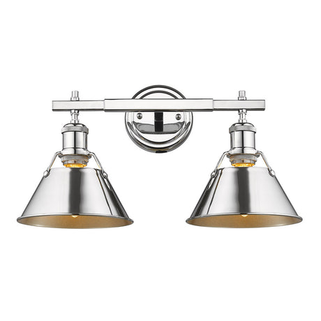 Orwell CH 2 Light Bath Vanity in Chrome with Chrome Shade