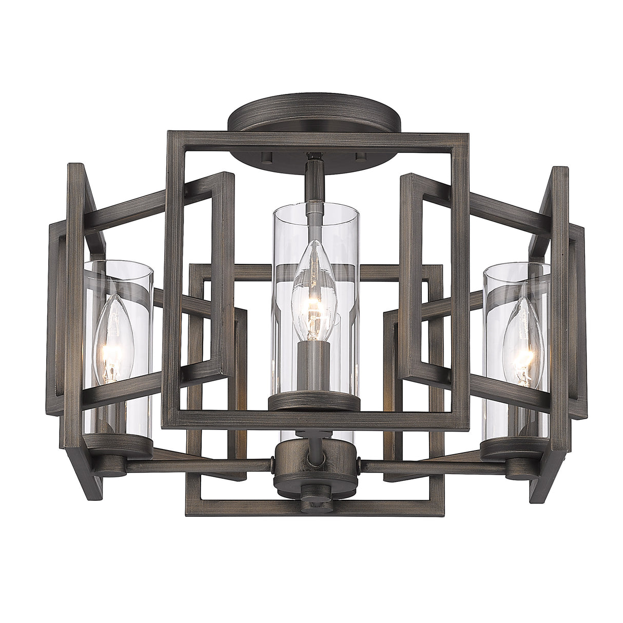 Marco Flush Mount in Gunmetal Bronze