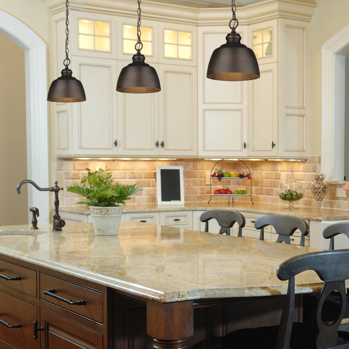 Holmes Mini Pendant in Rubbed Bronze