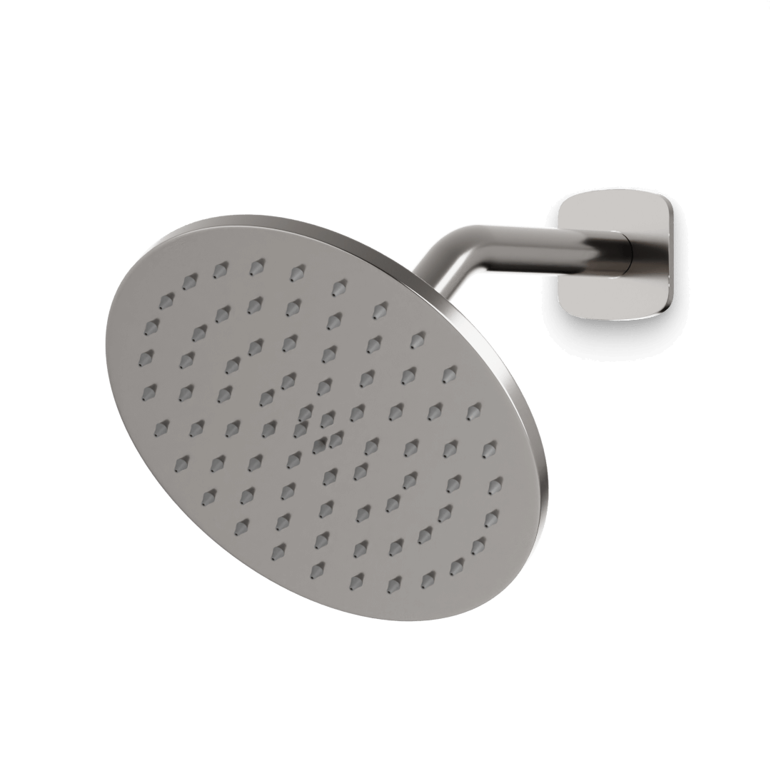 Artos Harmony 8" Shower Head on Angled Arm Brushed Nickel – F924A8BN