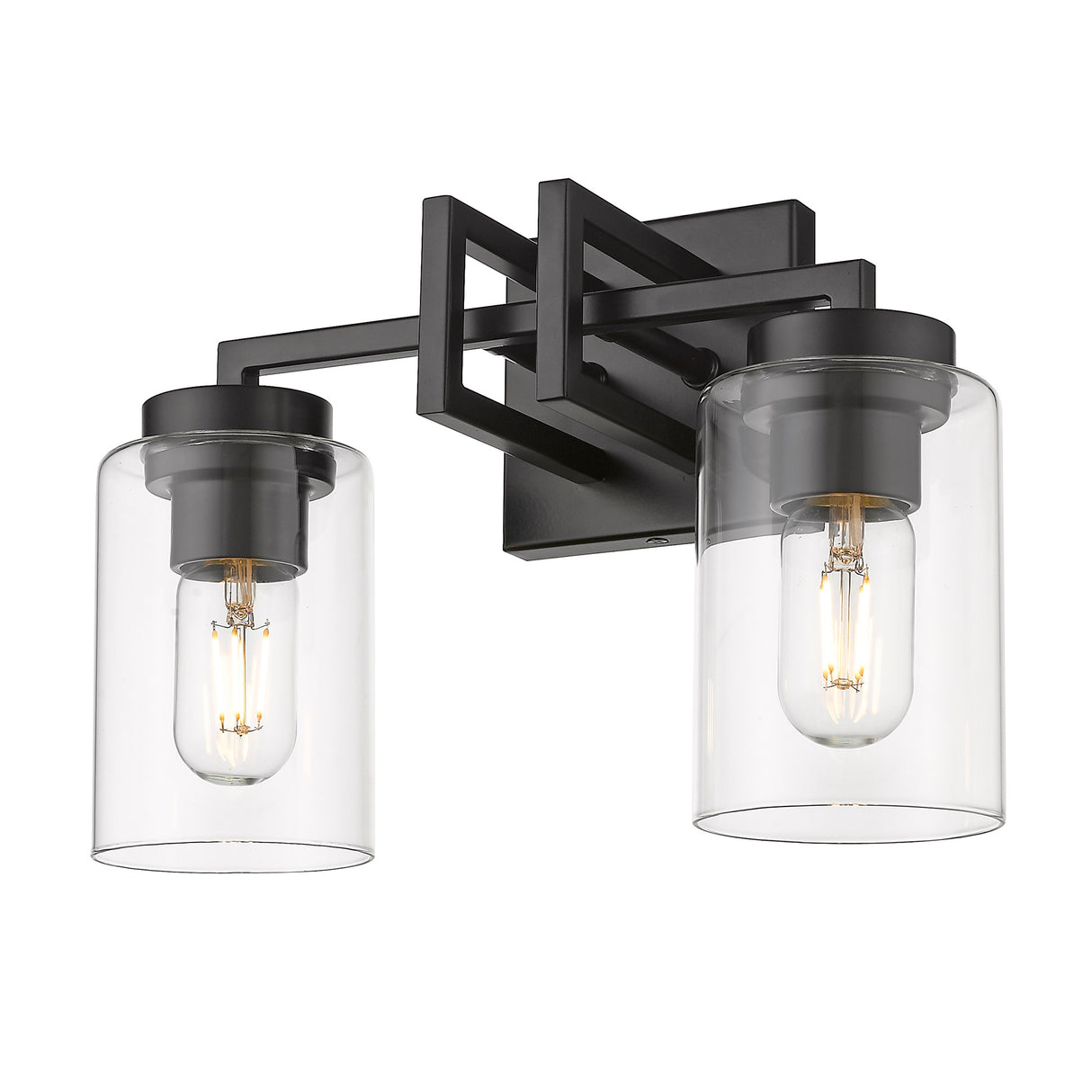 Tribeca 2 Light Bath Vanity in Matte Black