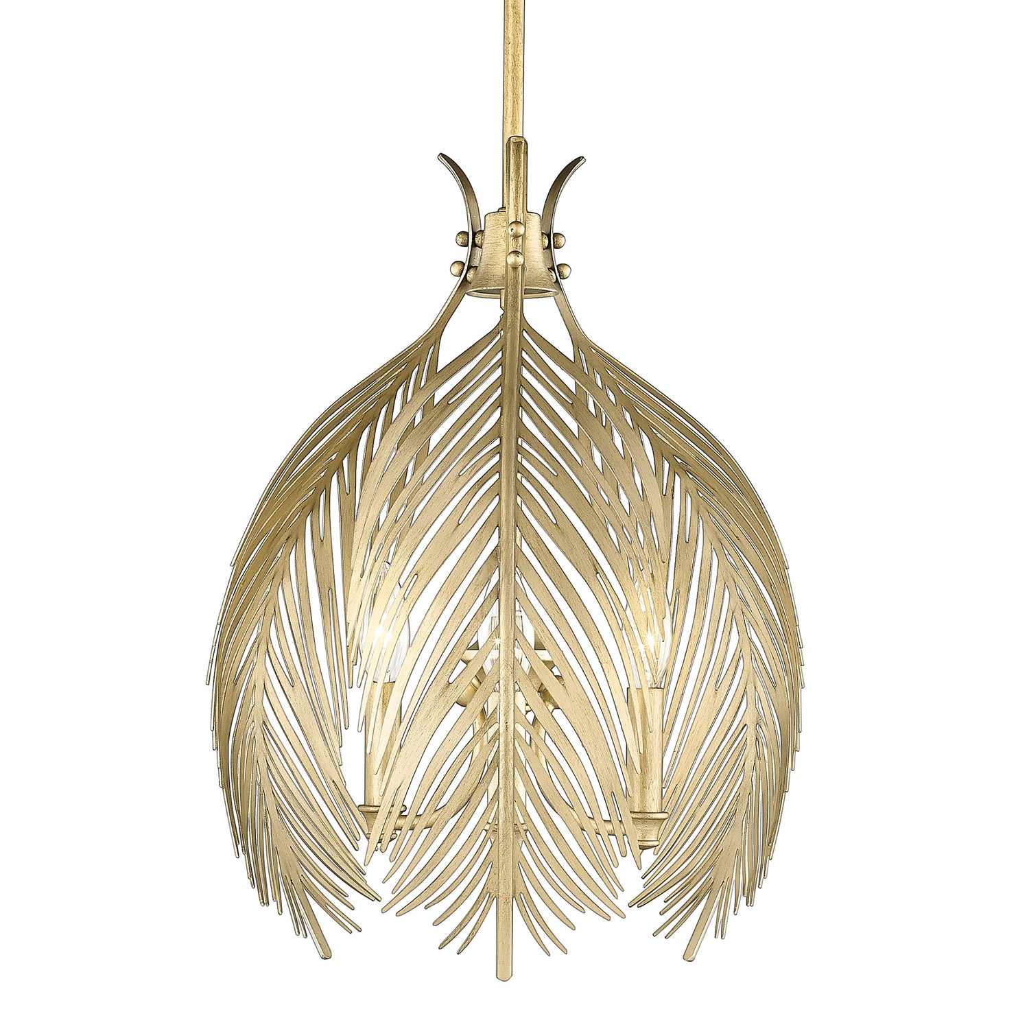 Cay 3 Light Pendant in Vintage Fired Gold