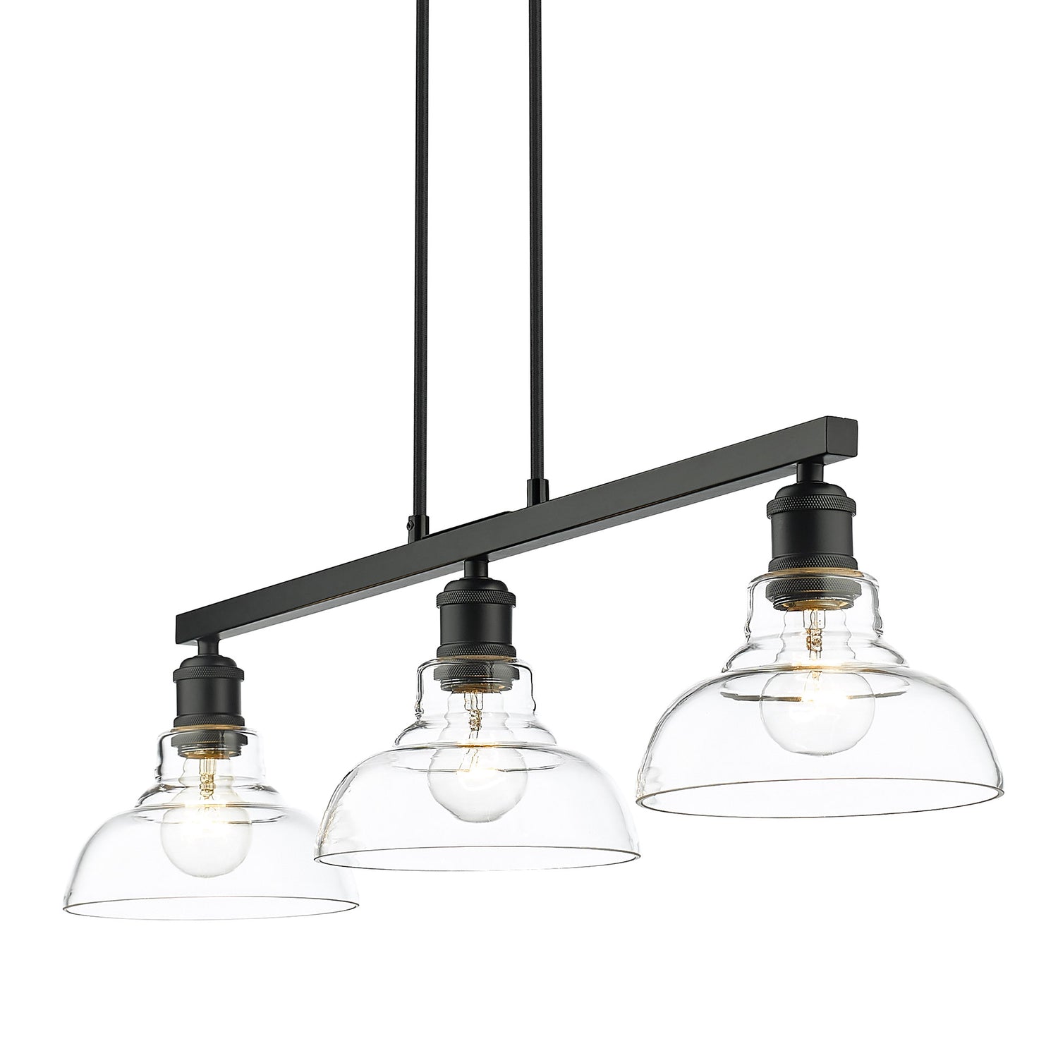 Carver Linear Pendant in Matte Black