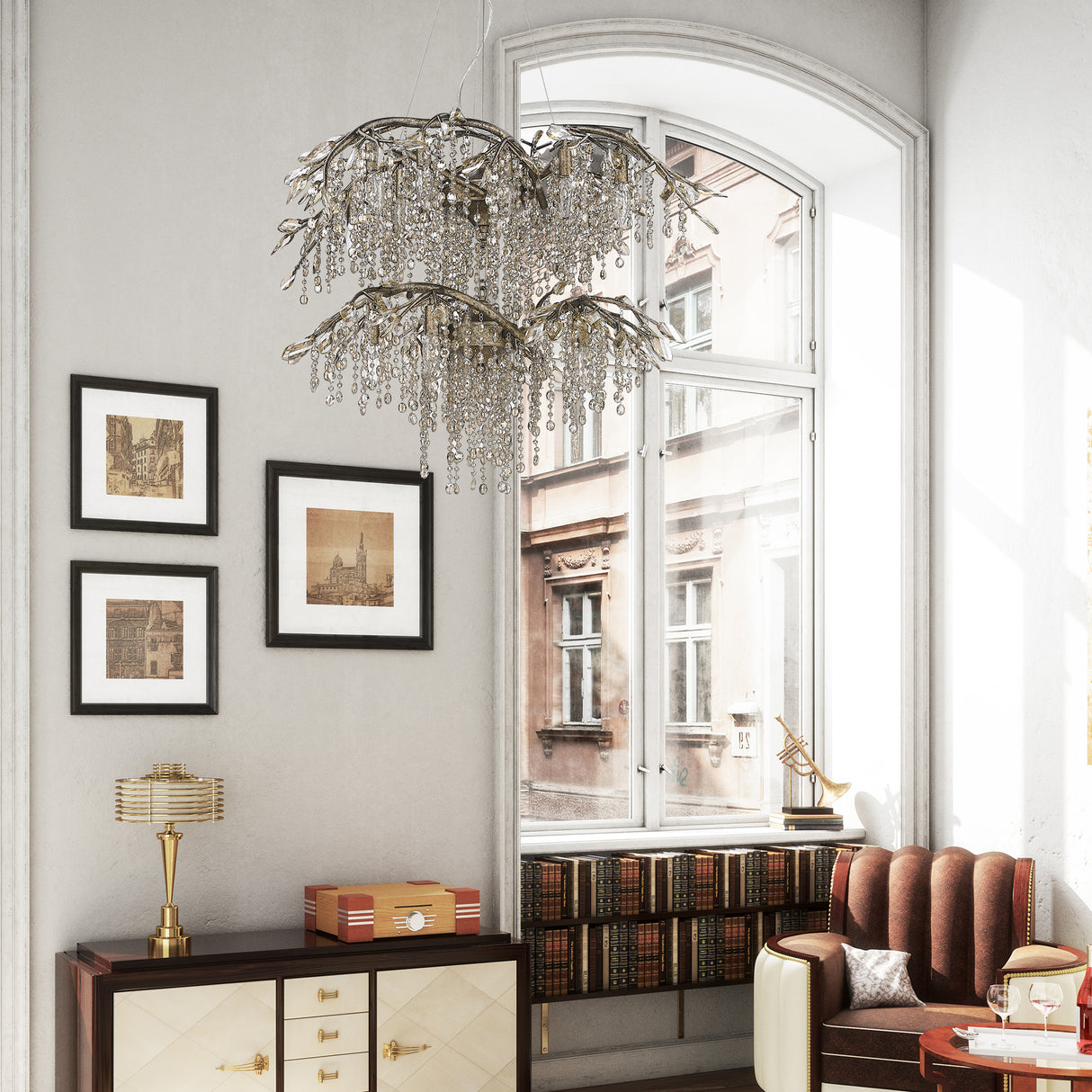 Autumn Twilight 2 Tier - 18 Light Chandelier