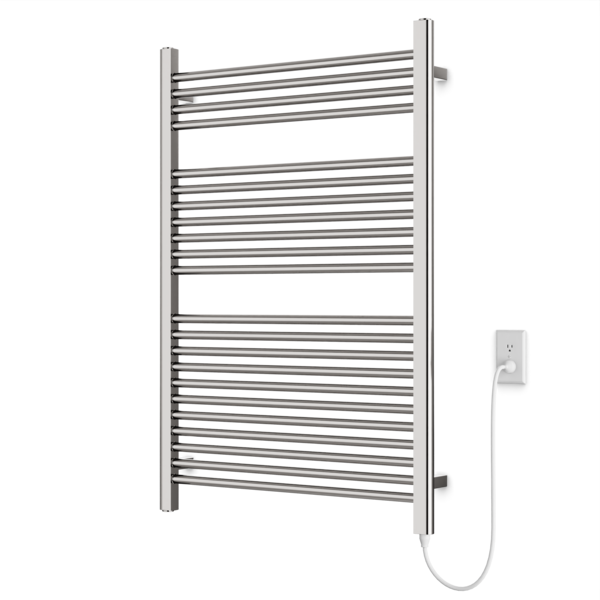 Artos Denby 44" x 30" Plug-In Heated Towel Rail Brushed Nickel – M11175P-BN