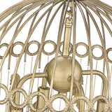 Aleta 4 Light Pendant in Vintage Fired Gold