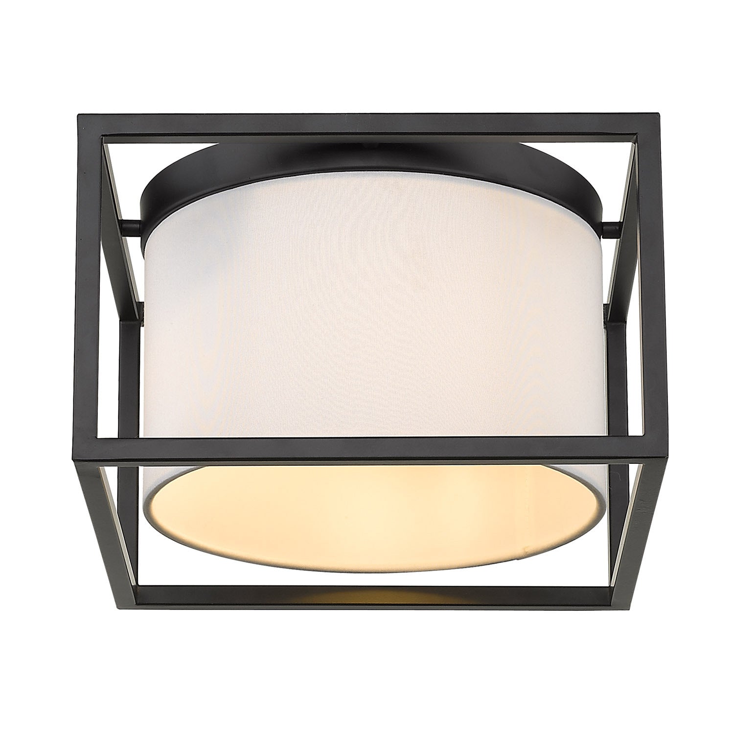 Manhattan Flush Mount in Matte Black