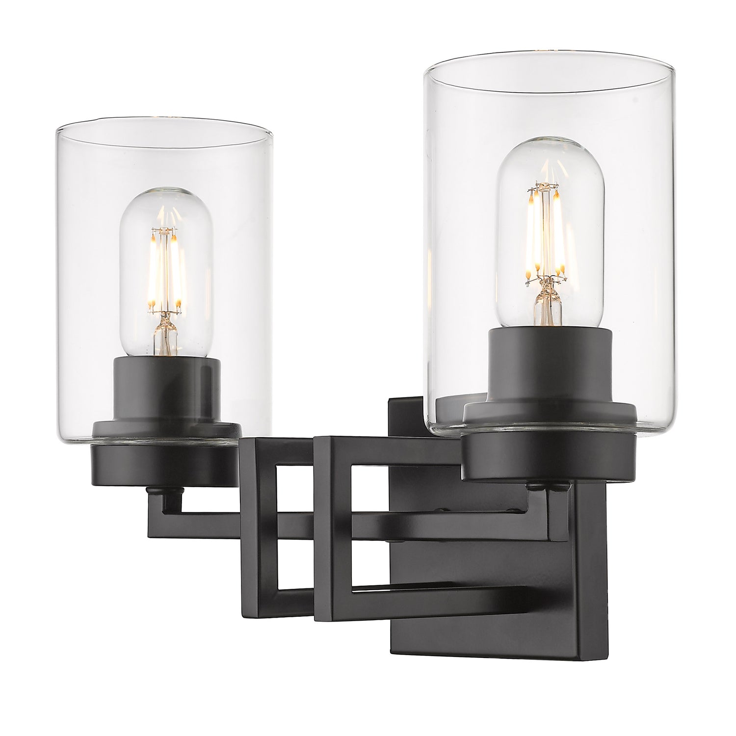 Tribeca 2 Light Bath Vanity in Matte Black