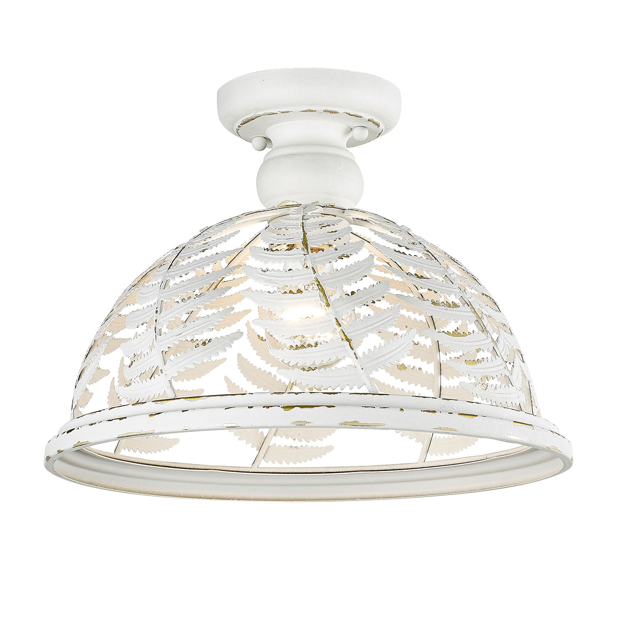 Annalin Vintage Decor White Semi-Flush