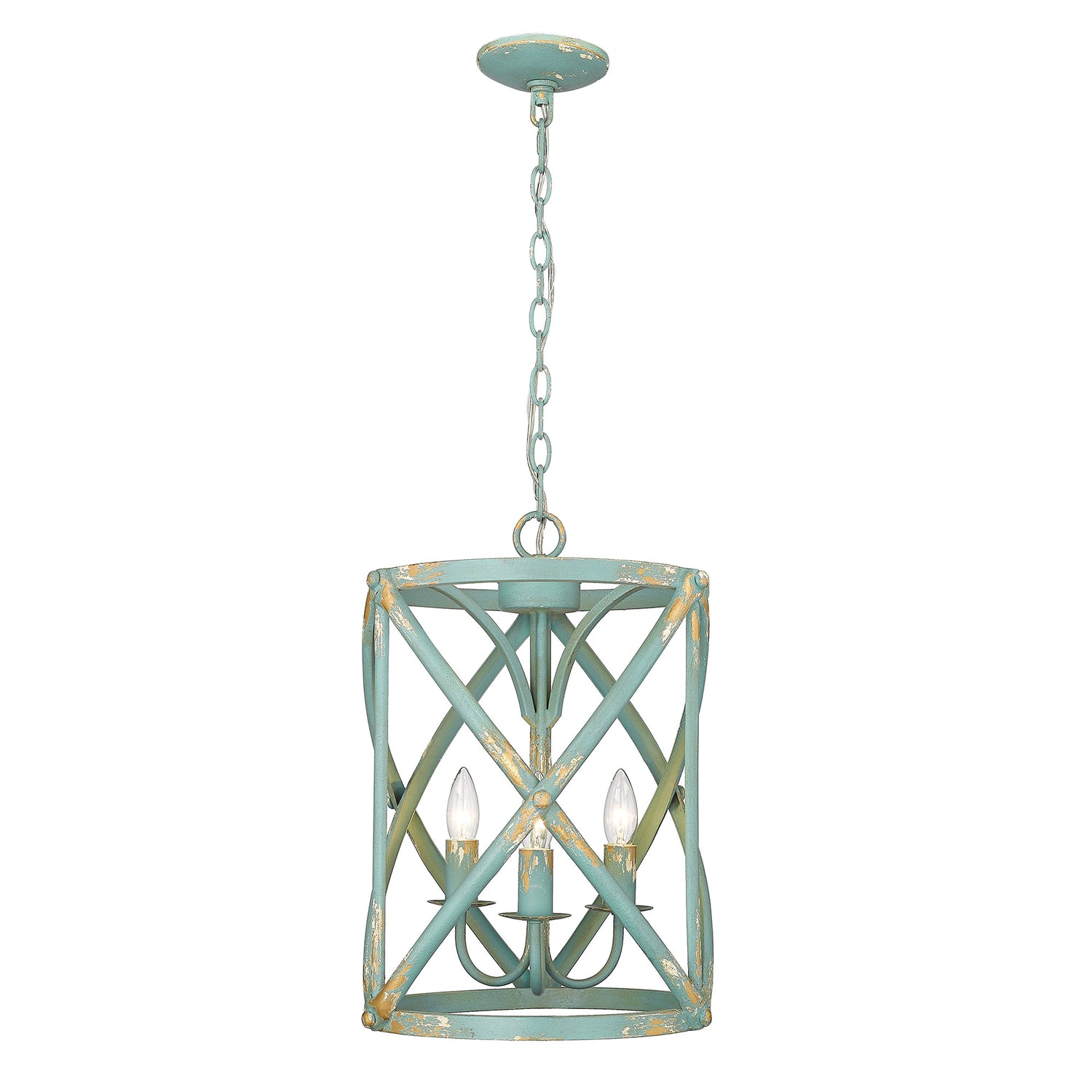Alcott TEAL Teal 3 Light Pendant
