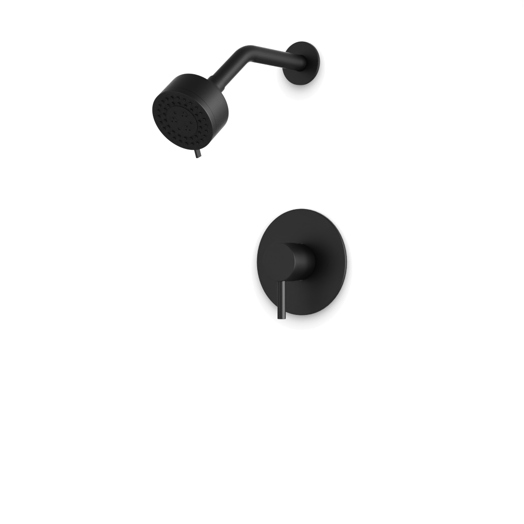 Artos Opera Pressure Balance Shower Trim Kit with Multifunction Shower Head Matte Black – TS161BK