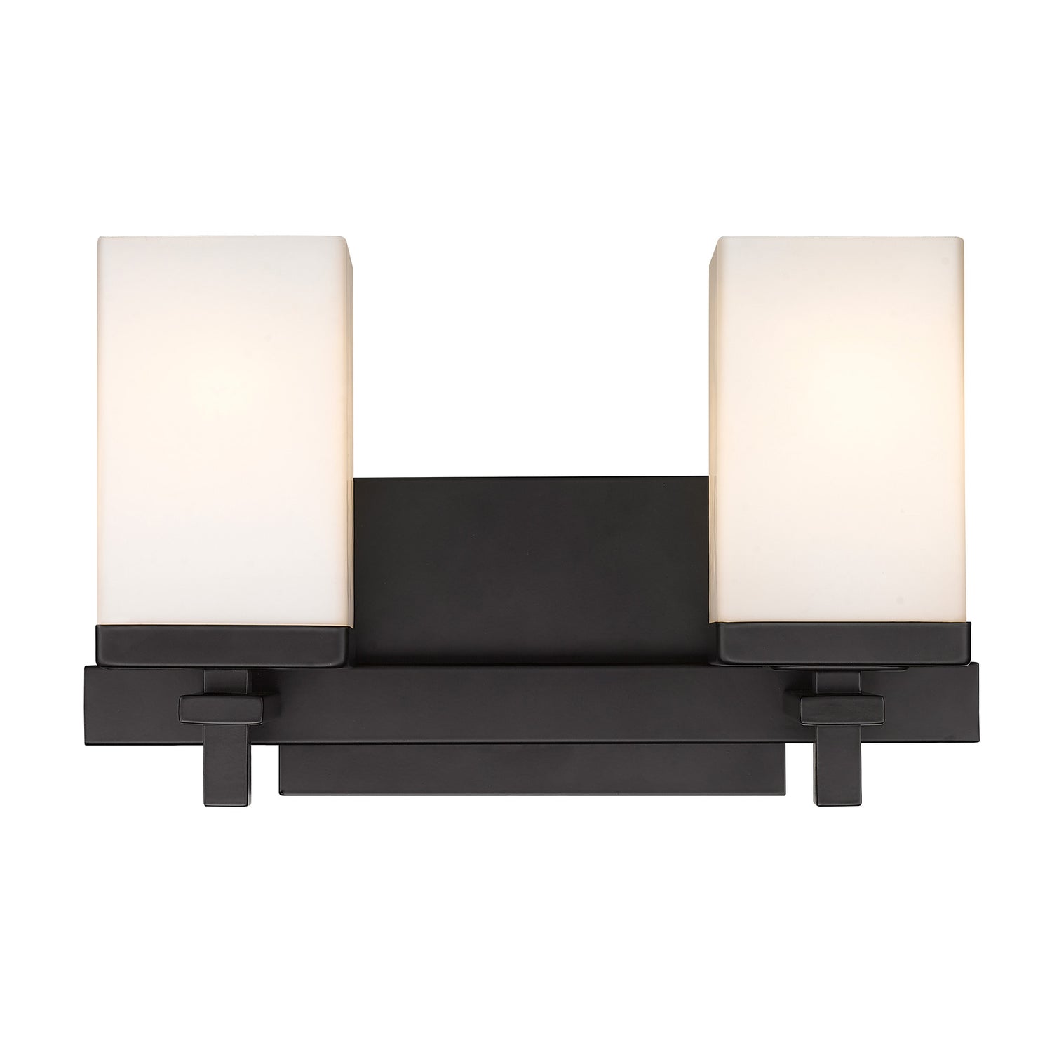 Maddox 2 Light Bath Vanity in Matte Black