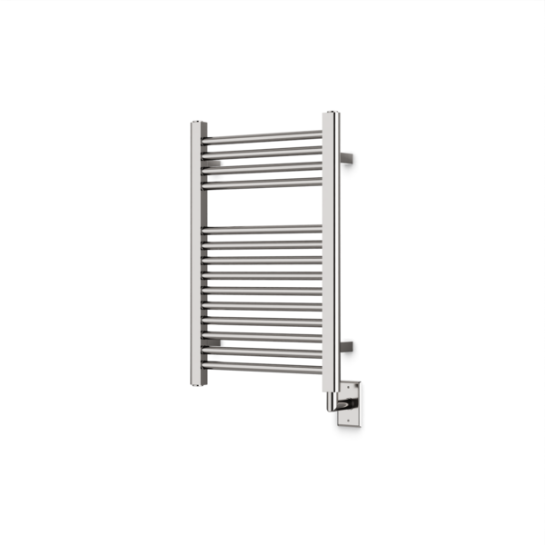 Artos Denby 27" x 18" Hardwired Heated Towel Rail Brushed Nickel – M06845W-BN