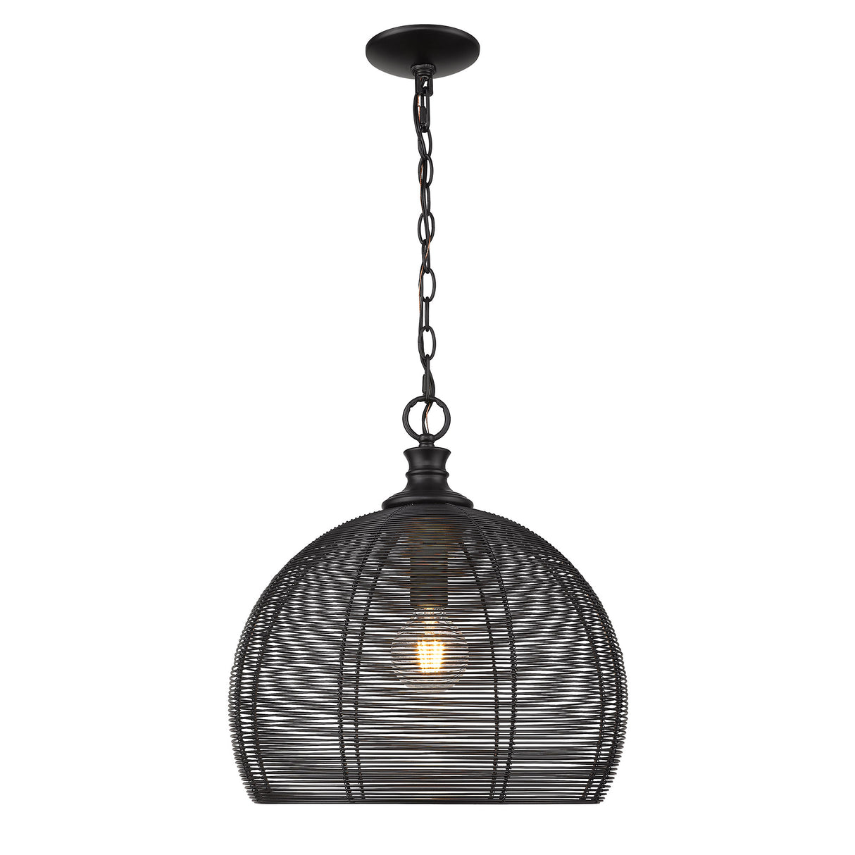 Calypso Medium Pendant in Matte Black