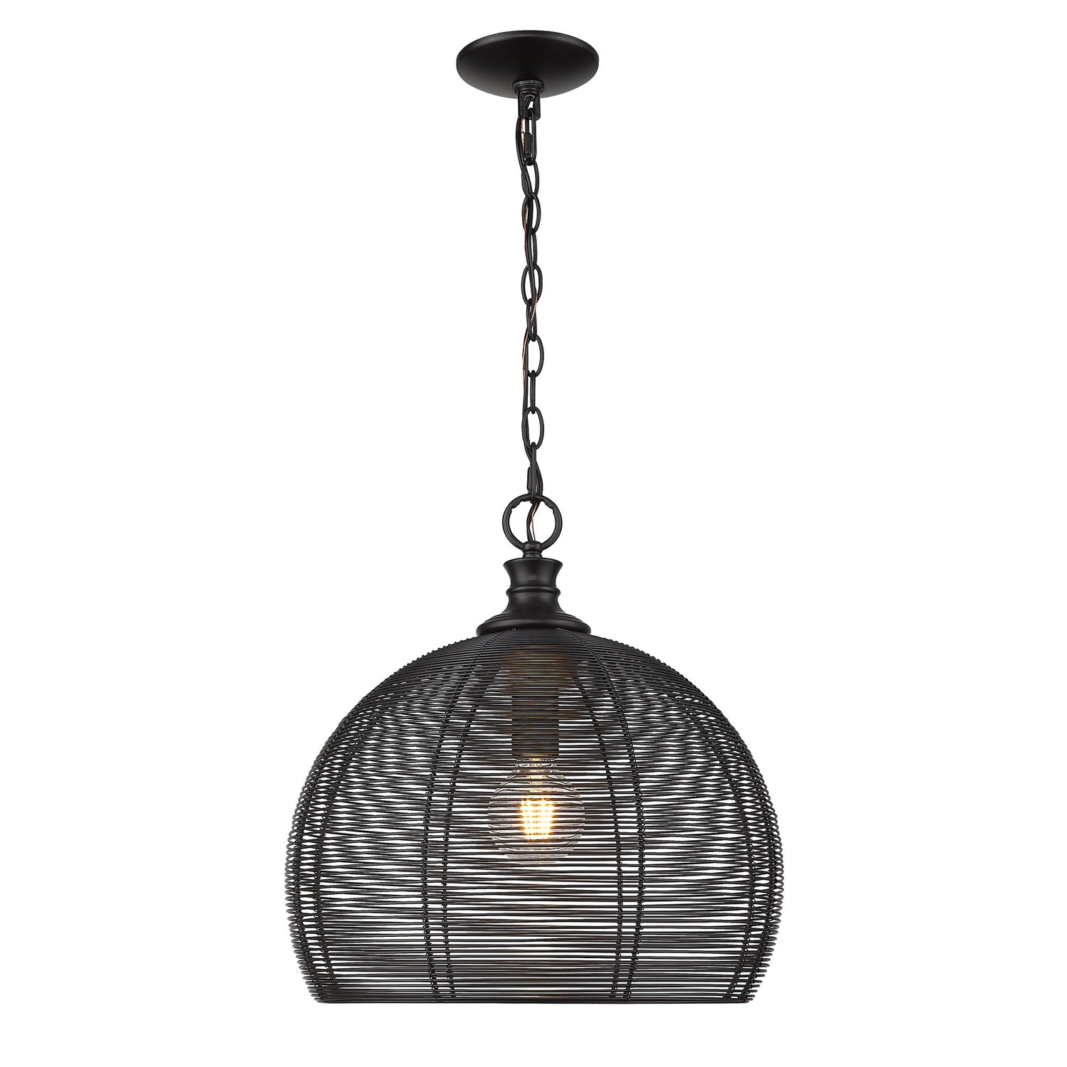 Calypso Medium Pendant in Matte Black