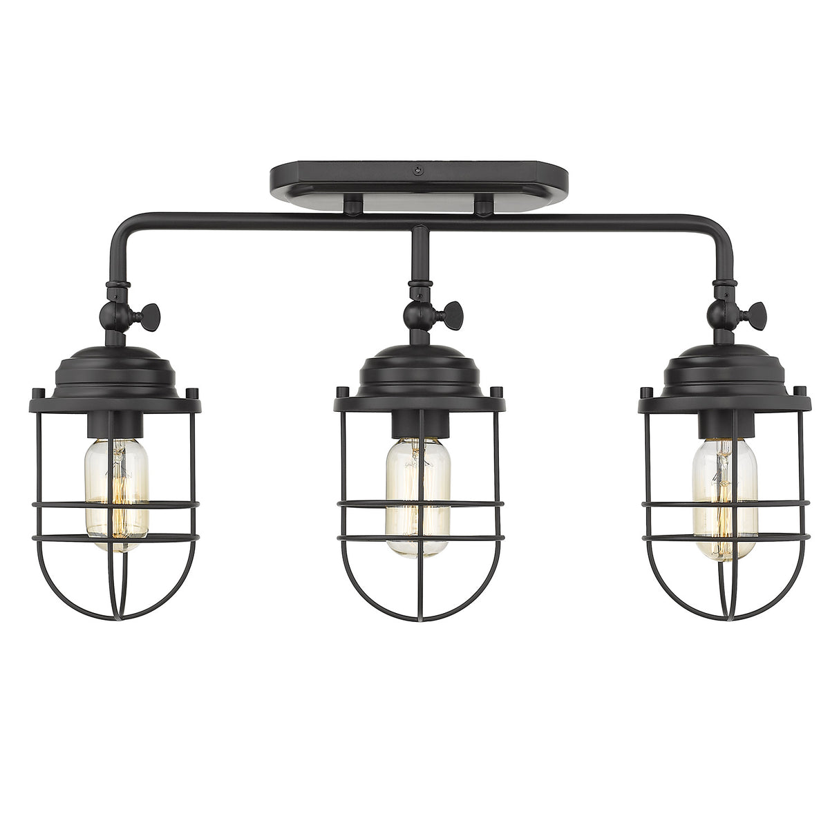 Seaport 3-Light Bath Vanity in Matte Black