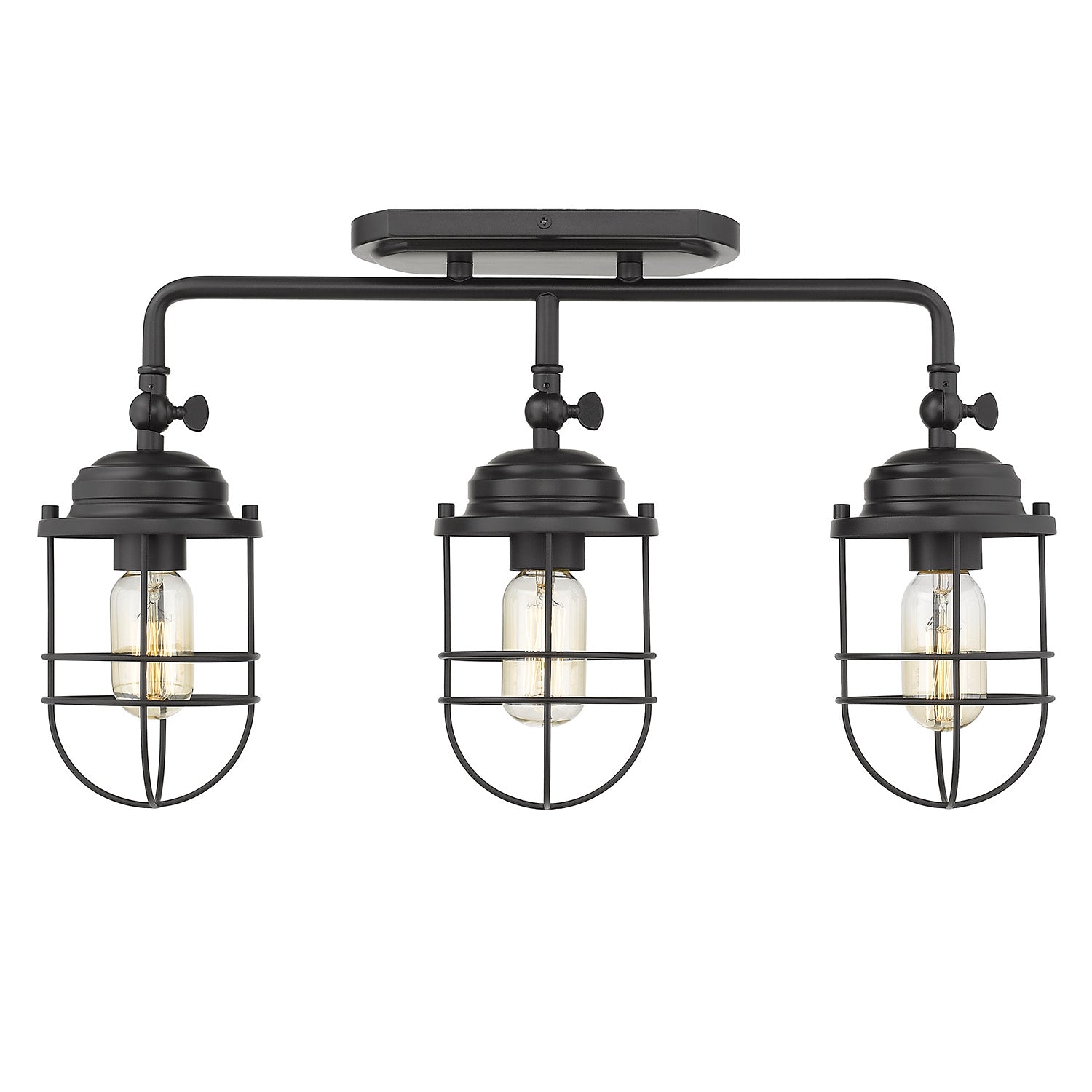 Seaport 3-Light Bath Vanity in Matte Black