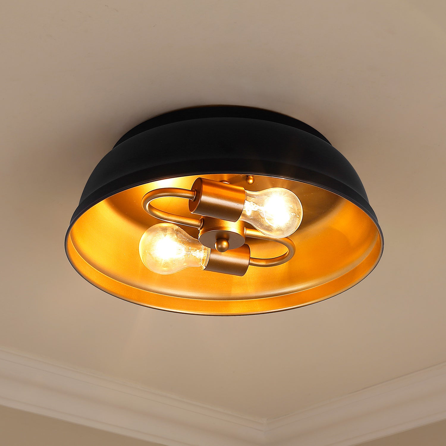 Rebel Flush Mount in Matte Black