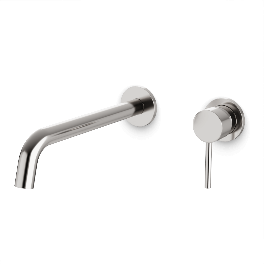 Artos Opera In-Wall Single Handle Bathroom Faucet with Extended Spout Brushed Nickel – F501-9-1BN