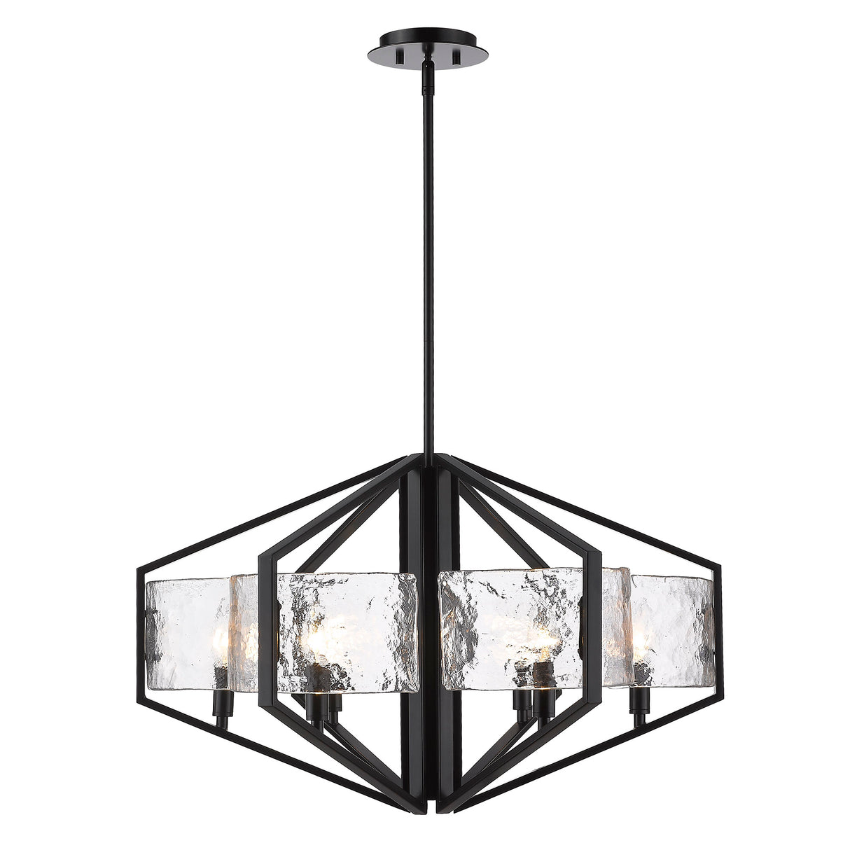 Varsha 6-Light Chandelier in Matte Black