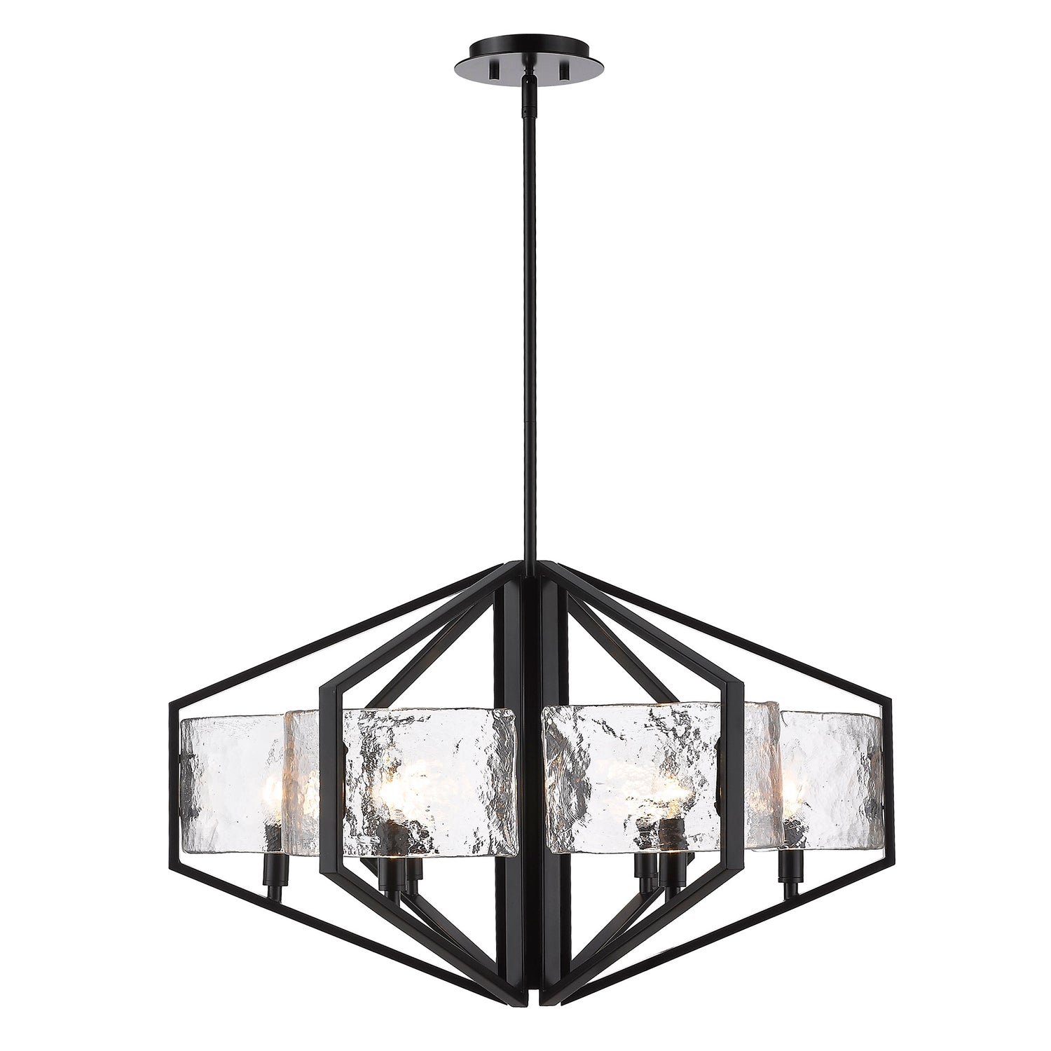 Varsha 6-Light Chandelier in Matte Black