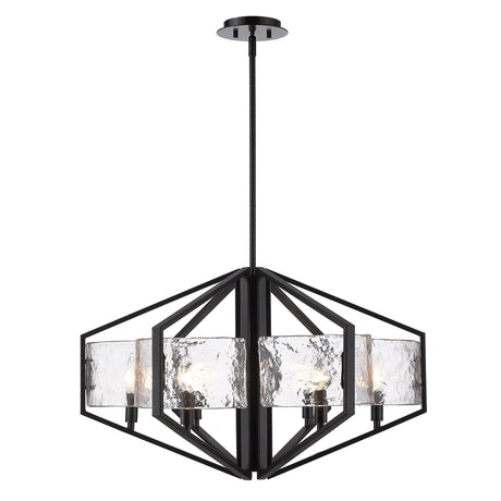 Varsha 6-Light Chandelier in Matte Black
