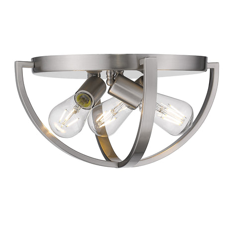 Colson PW 15" Flush Mount in Pewter