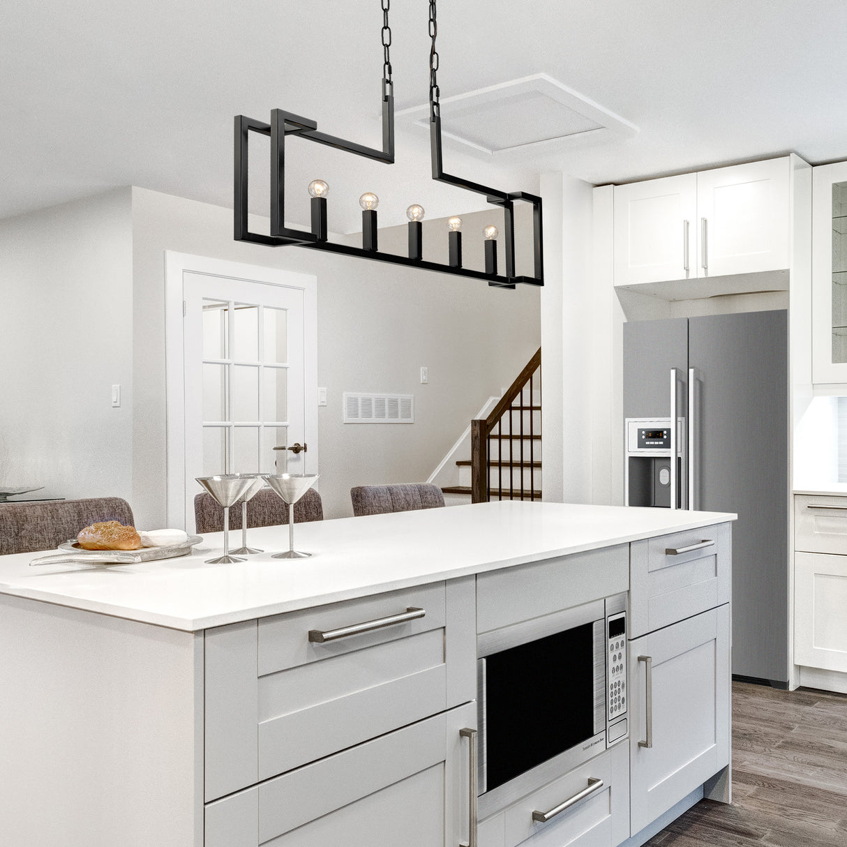 Kinsington Linear Pendant in Matte Black
