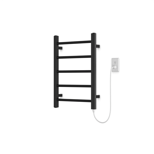 Artos Ryton 26" x 18" Plug-In Heated Towel Rail Matte Black – MR06545P-BK