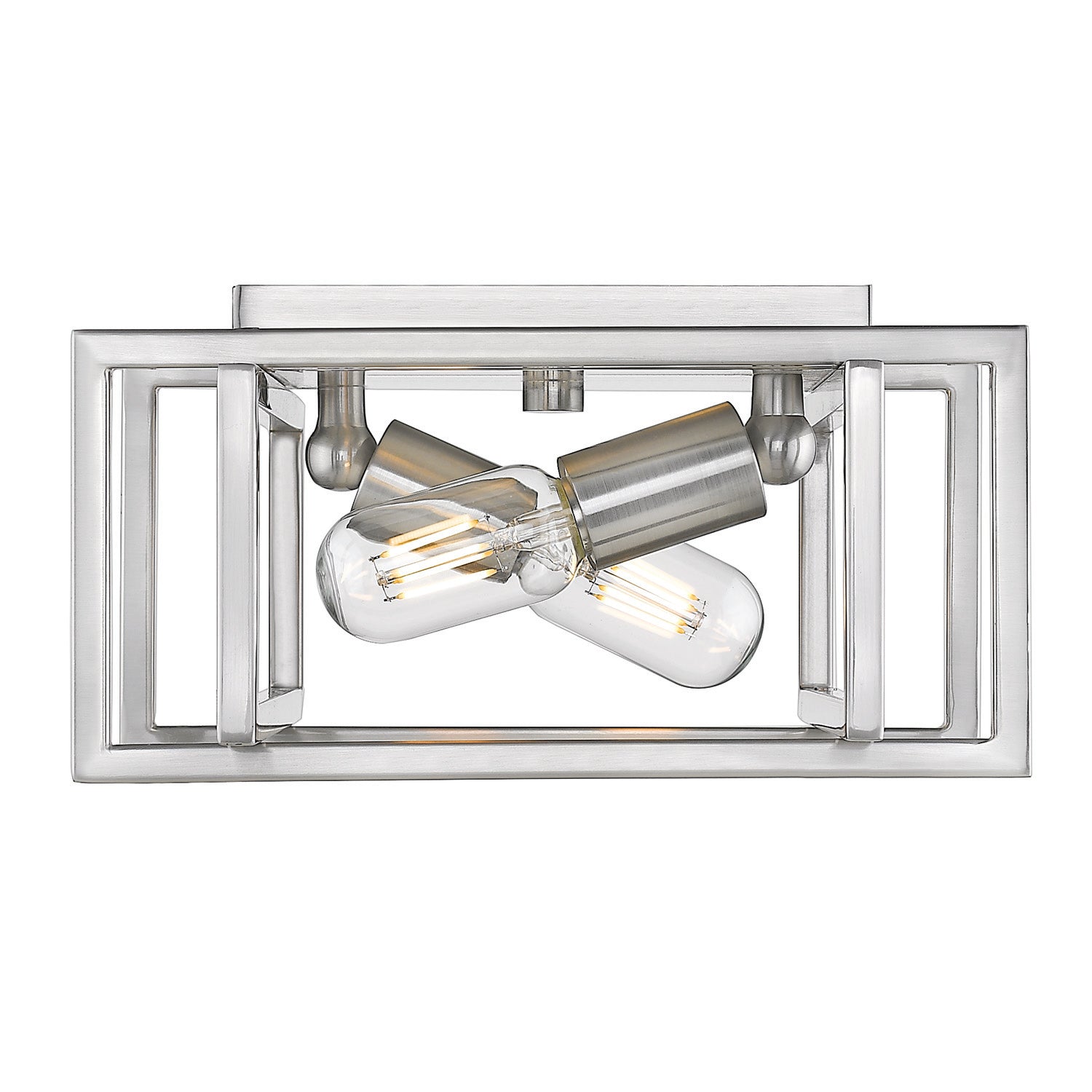 Tribeca Flush Mount in Pewter with Pewter Accents