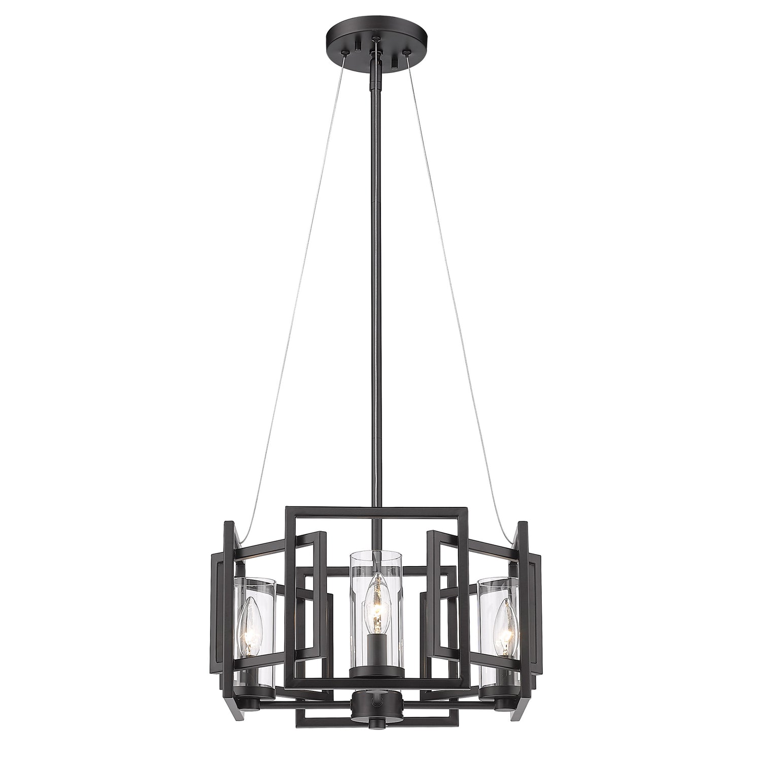 Marco Semi-Flush in Matte Black