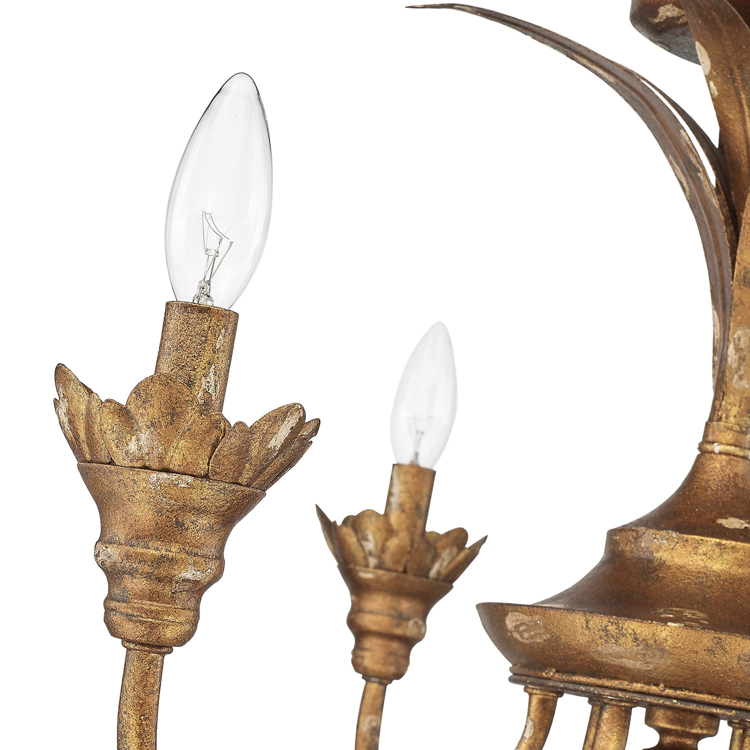 Lillianne HG 6 Light Semi-Flush in Heirloom Gold