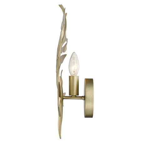 Aruba 1 Light Wall Sconce in White Gold
