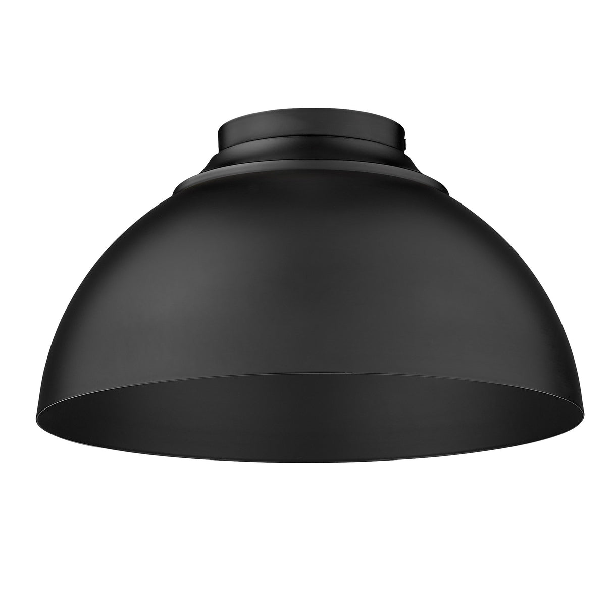 Zoey Flush Mount in Matte Black with Matte Black Shade