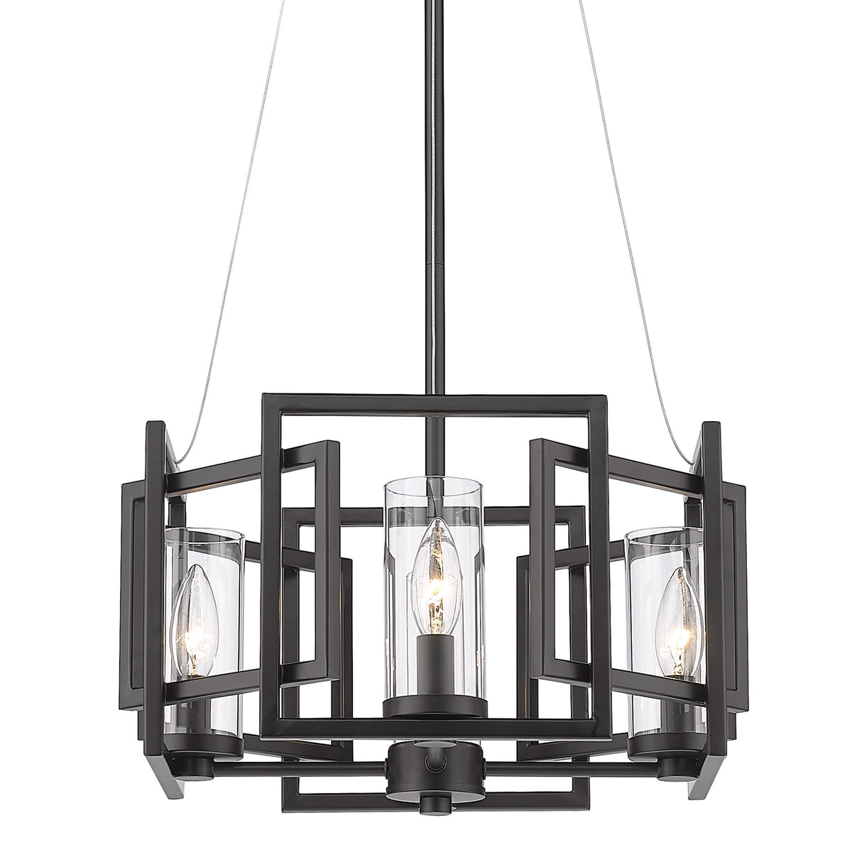 Marco 4 Light Pendant in Matte Black