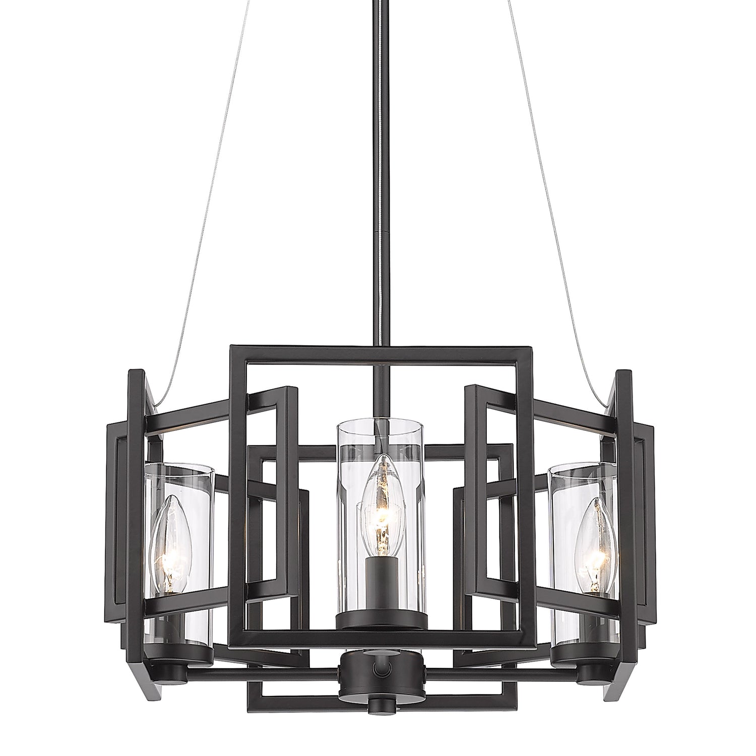 Marco 4 Light Pendant in Matte Black